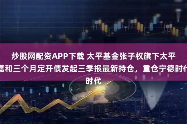 炒股网配资APP下载 太平基金张子权旗下太平嘉和三个月定开债发起三季报最新持仓,重仓宁德时代
